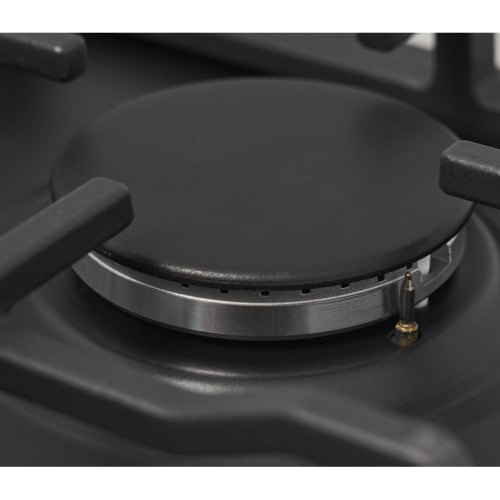 Варильна поверхня Whirlpool газова, 60см, чавун, турбо-конфорка, чорний