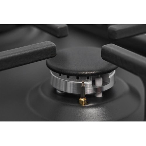 Варильна поверхня Whirlpool газова, 60см, чавун, турбо-конфорка, чорний