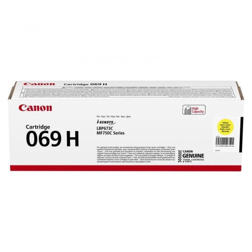 Canon Картридж 069H MF752Cdw/MF754Cdw/LBP673Cdw Yellow (5500 стор.)