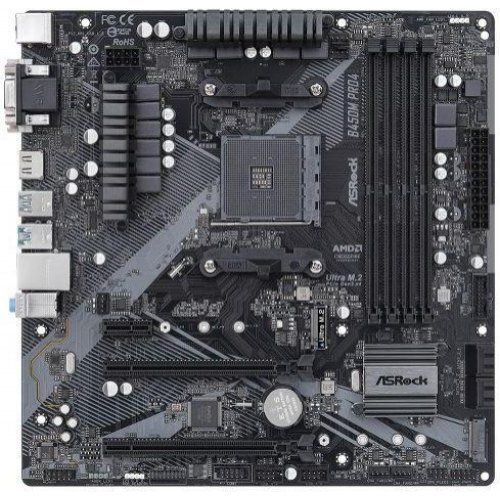Mатеринська плата ASRock B450M Pro4 R2.0 Socket AM4