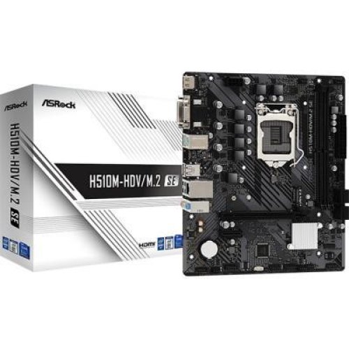 Mатеринська плата ASRock H510M-HDV/M.2 SE Socket 1200