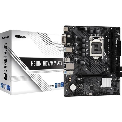 Mатеринська плата ASRock H510M-HDV/M.2 SE Socket 1200