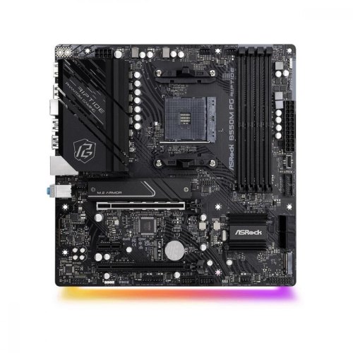 Mатеринська плата ASRock B550M PG RIPTIDE sAM4 B550 4xDDR5 2xM.2 HDMI DP mATX