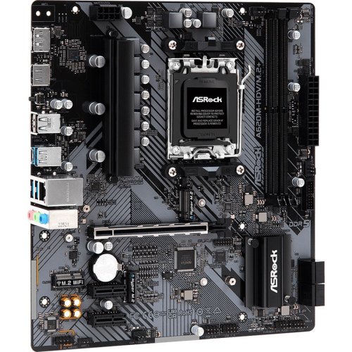 Mатеринська плата ASRock A620M-HDV/M.2+ sAM5 A620 2xDDR5 3xM.2 DP HDMI ATX