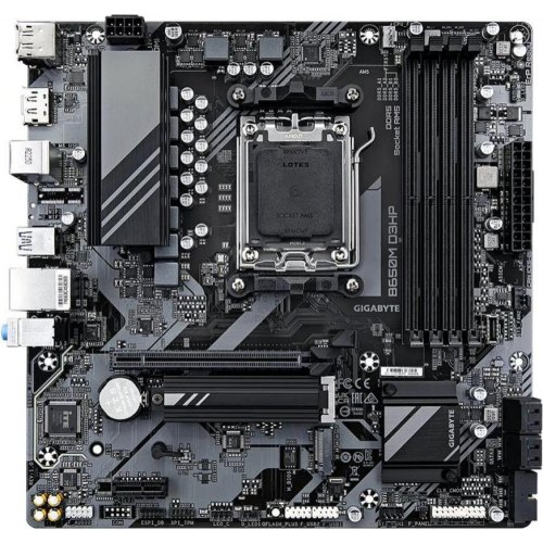 Материнська плата Gigabyte B650M D3HP sAM5 4xDDR5 2xM.2 HDMI DP microATX