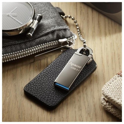 USB флеш, 128GB, Apacer AH15A Black (AP128GAH15AA-1)