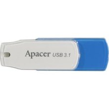USB флеш,  64GB, Apacer AH357 Blue/White (AP64GAH357U-1)