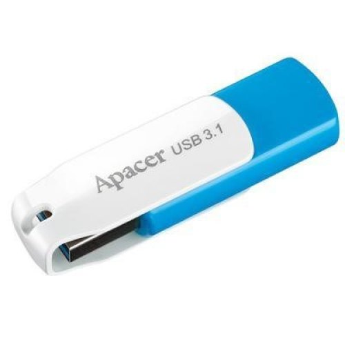 USB флеш,  64GB, Apacer AH357 Blue/White (AP64GAH357U-1)
