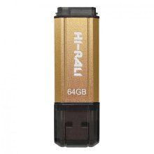 USB флеш, 64GB, Hi-Rali Stark Series Gold (HI-64GB,STGD)