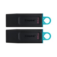 USB флеш, 64GB, Kingston DataTraveler Exodia Black/Blue 2 Pieces (DTX/64GB,-2P)