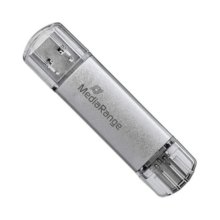 USB флеш,128GB, Type-C MediaRange Silver (MR938)