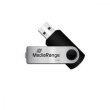 USB флеш,2.0 32GB, MediaRange Black/Silver (MR911)