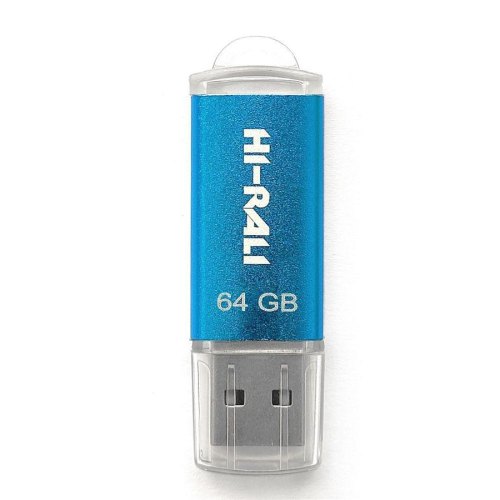 USB флеш, 64GB, Hi-Rali Rocket Series Blue (HI-64GB,VCBL)