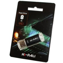 USB флеш, 8GB, Hi-Rali Rocket Series Black (HI-8GB,VCBK)