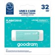 USB флеш,32GB, GOODRAM UME3 Care Green (UME3-0320CRR11)