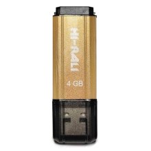 USB флеш, 4GB, Hi-Rali Stark Series Gold (HI-4GB,STGD)
