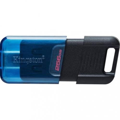 USB флеш, 256GB, Type-C Kingston DataTraveler 80 M Blue/Black (DT80M/256GB,)
