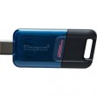 USB флеш, 256GB, Type-C Kingston DataTraveler 80 M Blue/Black (DT80M/256GB,)