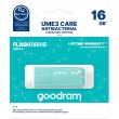 USB флеш,16GB, GOODRAM UME3 Care Green (UME3-0160CRR11)