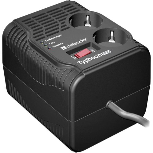Стабілізатор напруги Defender AVR Typhoon 1000 320 Вт, 2 розетки