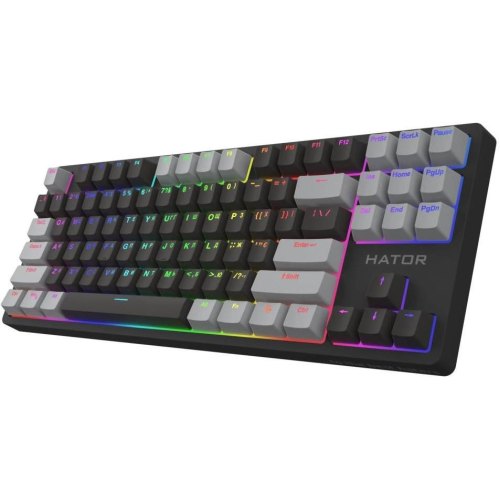 Клавіатура дротова, механічна HATOR Rockfall 2 Mecha TKL orange (HTK-520) black