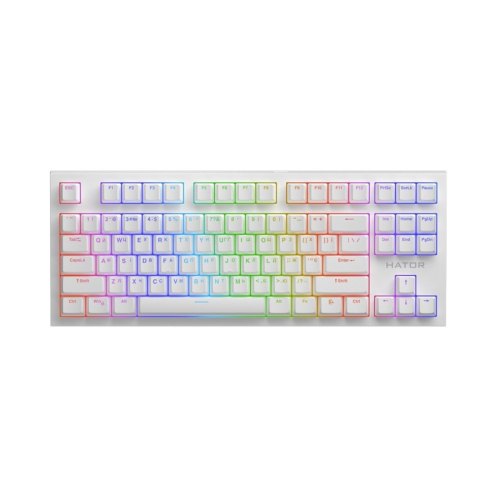 Клавіатура дротова, механічна HATOR Skyfall 2 TKL PRO orange (HTK-751) white
