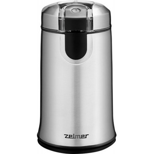 Кавомолка ZELMER ZCG7425 150Вт.,Корпус з нержавіючої сталі, Контейнер 50 грам,Прозора кришка,Вбудований мікровимикач