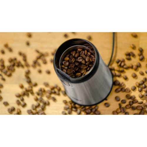 Кавомолка ZELMER ZCG7425 150Вт.,Корпус з нержавіючої сталі, Контейнер 50 грам,Прозора кришка,Вбудований мікровимикач