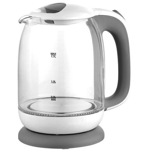 Електрочайник MR-056-BLUE Об’єм: 1,7 л; потужність: 1850-2200 Вт; корпус з термостійкого скла;  внутрішне підсвічування.