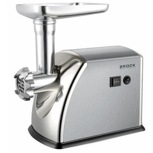 М'ясорубка MG 1601 SS 1400Вт. Нерж/сталь. Змінні ножі: 3, 5, 7мм, Насадка для овочерізки з 3 ножами