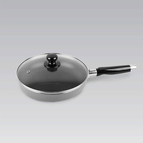 Сковорода MR-1200-24 Сковорода з кришкою 24см Кольори: сірий, світло-сірий