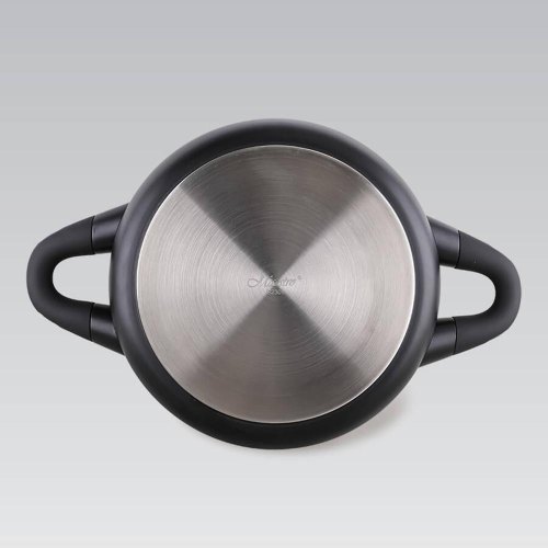 Каструля MR-4017-18 об'єм: 2,2 л; товщина стінок 3,0 мм;  антипригарне покриття; зовнішнє покриття – термостійкий лак;