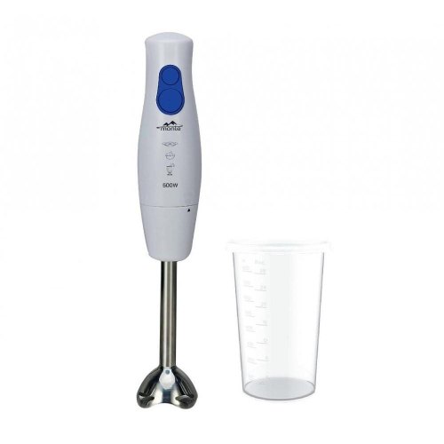 Блендер MT-1900 W Блендер з мірним стаканом :0,8 л.500ват/2 швидкості/ метал. ножка/Білий