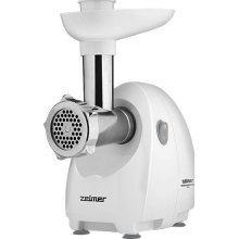 М'ясорубка ZELMER ZMM4080B 1900Вт.,2,5 кг/хв.,метал. камера,двосторонній ніж,решітки 3 шт.,нерж. сталь,насадка для ковбаси