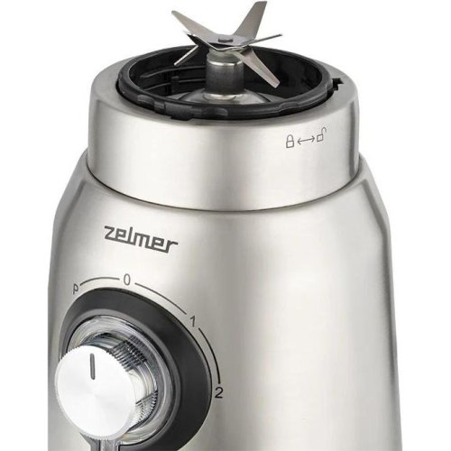 Блендер стаціонарний ZELMER ZSB4850 1250Вт,2 швид., функція подрібн. льоду і Імпульс,6 змін. лез,ємність чаші 1,75 л,корпус з нерж. стал