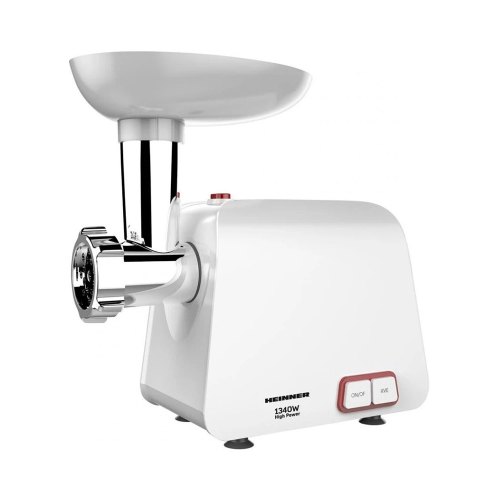 М'ясорубка MG-1340WH 1340 Вт, насадка для томатів, насадка для ковбас, ніж з нержавіючої сталі, функція «Реверс», 2  сити