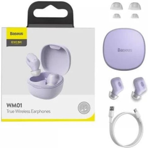 Навушники Baseus  Encok True Ws Earphones WM01 Purple