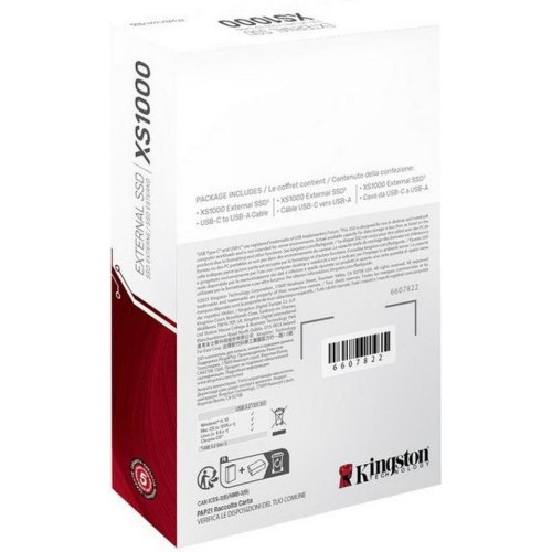 Портативний SSD Kingston 1TB USB 3.2 Gen 2 Type-C XS1000