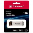 Портативний SSD Transcend 1TB USB 3.1 Gen 2 Type-C ESD300 Silver
