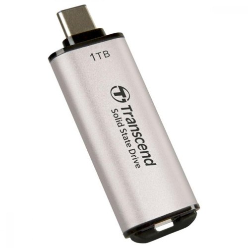 Портативний SSD Transcend 1TB USB 3.1 Gen 2 Type-C ESD300 Silver