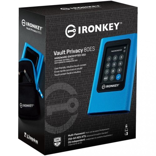 Портативний SSD Kingston IronKey 1.9TB USB 3.2 Gen 1 Type-C VP 80