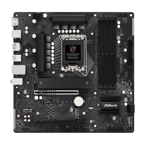 Материнська плата ASRock  B760M PG LIGHTNING s1700 B760 4xDDR5 M.2 HDMI DP mATX
