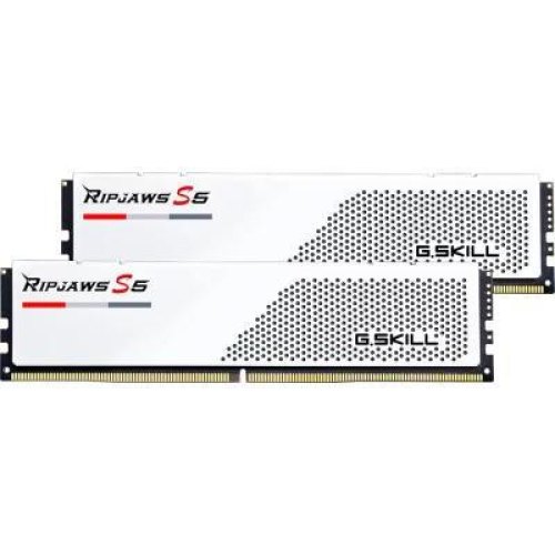 Модуль пам'яті G.Skill Ripjaws S5 White DDR5-6000 32GB (2x16GB) Intel XMP CL32-38-38-96 1.35V