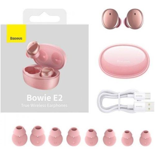 Навушники Baseus Encok True Wireless Earphones Bowie E2 Pink