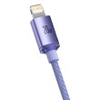 Кабель Baseus rystal Shine Series Fast Charging Data Cable Type-C to Lightning 20W 1.2m Purple