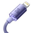 Кабель Baseus rystal Shine Series Fast Charging Data Cable Type-C to Lightning 20W 1.2m Purple