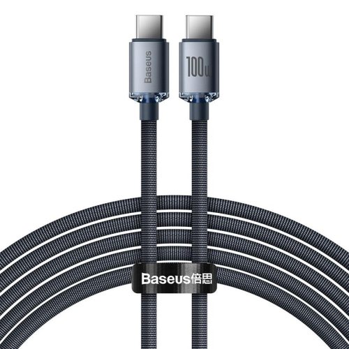 Кабель Baseus Crystal Shine Series Fast Charging Data Cable Type-C to Type-C 100W 2m Black