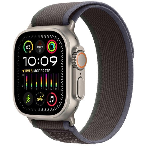 Смарт годинник Apple Watch Ultra 2 GPS + Cellular 49mm Titanium Case with Blue/Black Trail Loop - S/M **