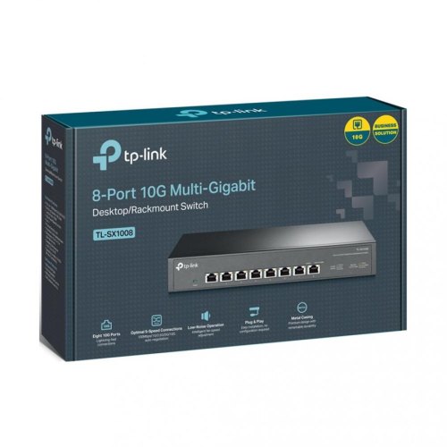 Комутатор TP-LINK TL-SX1008 8x10GE некерований Метал. корпус