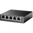 Комутатор TP-LINK TL-SG1005LP 5xGE/4xPoE+ 40W некерований 250м